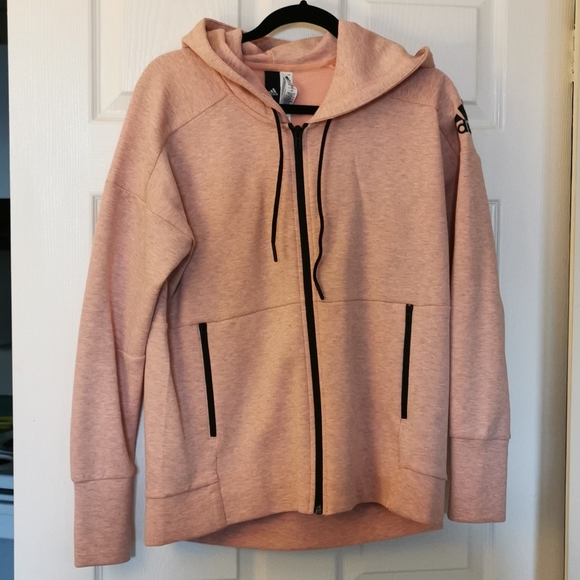 adidas Tops - Adidas Pink Athletic Sweater Jacket